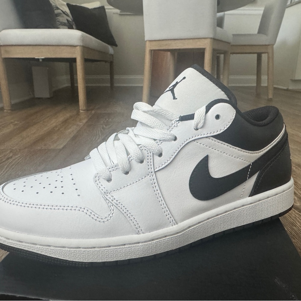 Jordan Black and White Sneakers